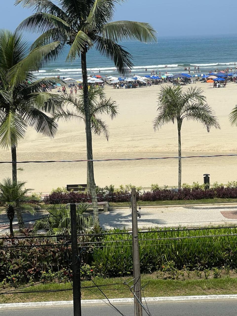 Guilhermina Pe Na Areia Vista Mar Praia Grande  Buitenkant foto